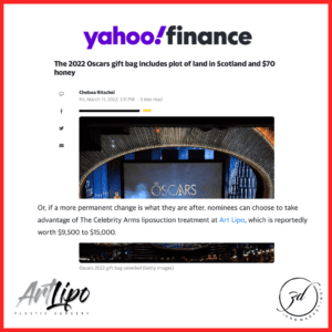 Yahoo Finance Oscars Arm Liposuction Prize